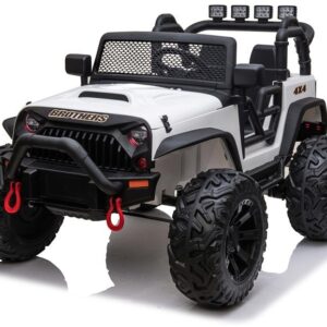 mamido Elektrické autíčko Jeep Brothers bílé 24V 2x200W