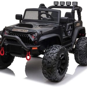 mamido Elektrické autíčko Jeep Brothers lakované černé 24V 2x200W