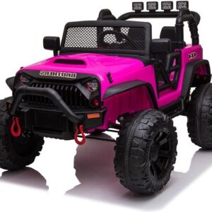 mamido Elektrické autíčko Jeep Brothers růžové 24V 2x200W