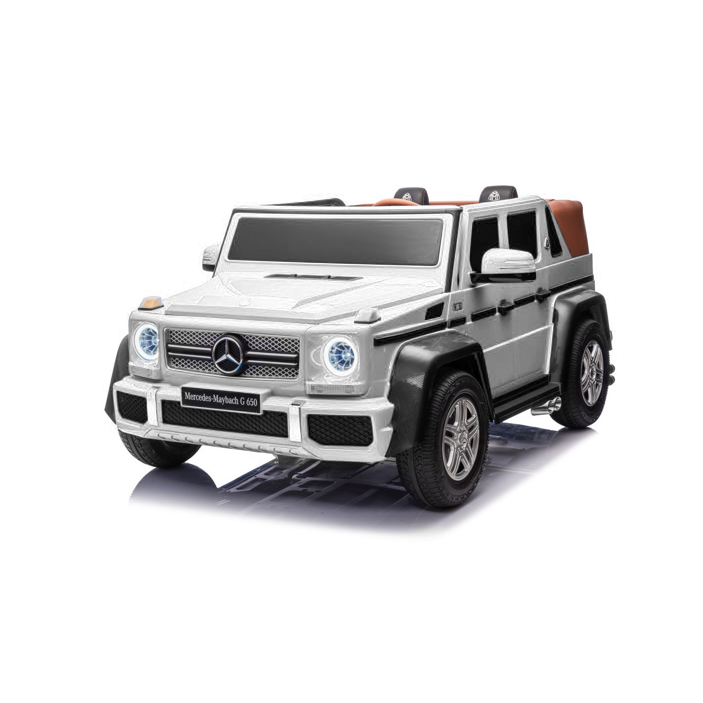 mamido Elektrické autíčko Mercedes Benz MAYBACH G650 Strong MP4 bílé