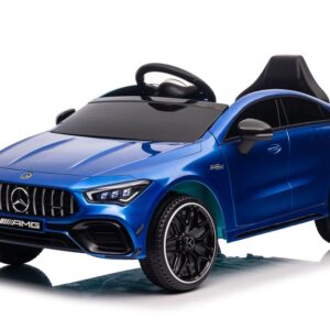 mamido Elektrické autíčko Mercedes CLA 45s AMG lakované modré 4x4
