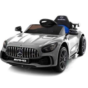 mamido Elektrické autíčko Mercedes GTR lakované stříbrné