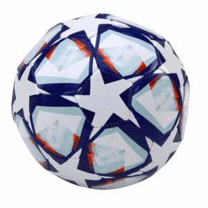 mamido Fotbalový míč 24 cm s hvězdami bílý