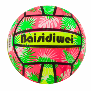 mamido Gumový míč s listy 24 cm růžový