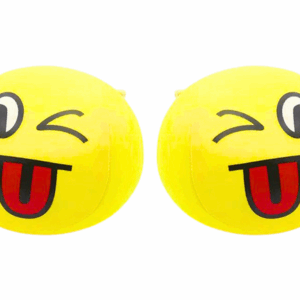 mamido Měkký míček smajlík emotikon 9 cm žlutý