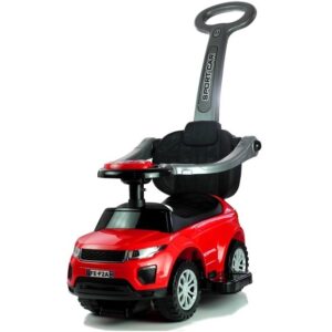 mamido Odrážedlo Range Rover s vodící tyčí 3v1 červené