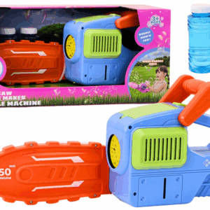 mamido Stroj na mýdlové bubliny motorová pila modrá