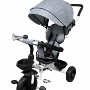 mamido Tříkolka T4 R-Sport s EVA koly šedá