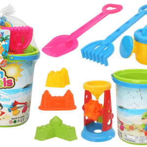 mamido Velká barevná sada na písek s mlýnkem a formičkami