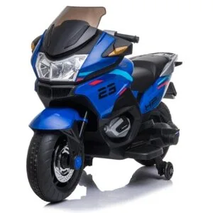 Mamido Dětská elektrická motorka XMX609 modrá | EVA kola | 12V7Ah