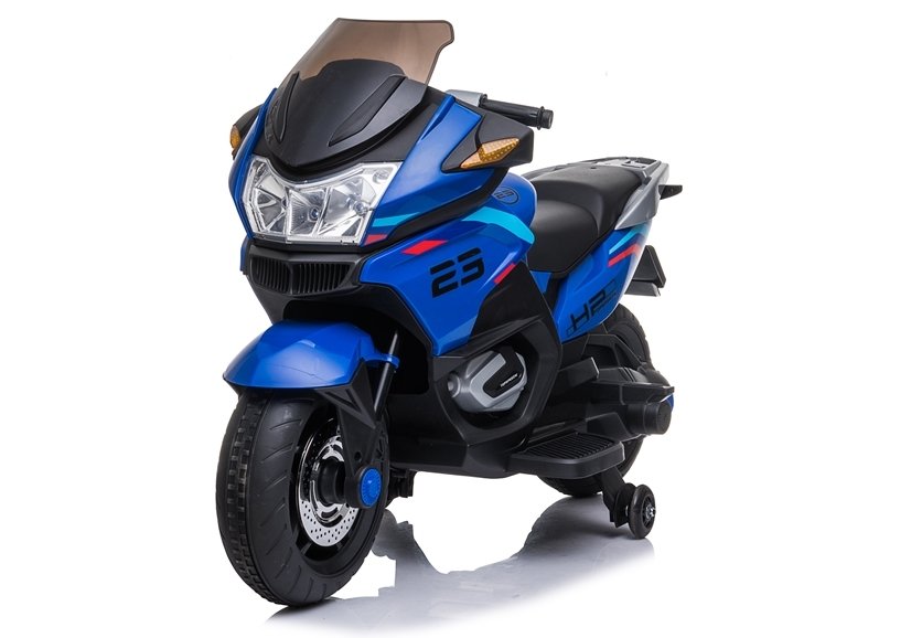 Mamido Mamido Dětská elektrická motorka XMX609 modrá | EVA kola | 12V7Ah