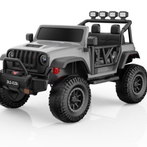 Mamido Mamido Elektrické autíčko Buggy BIG FOOT 4x4 šedé 24V | 800W | 60 kg | EVA | LED | 2