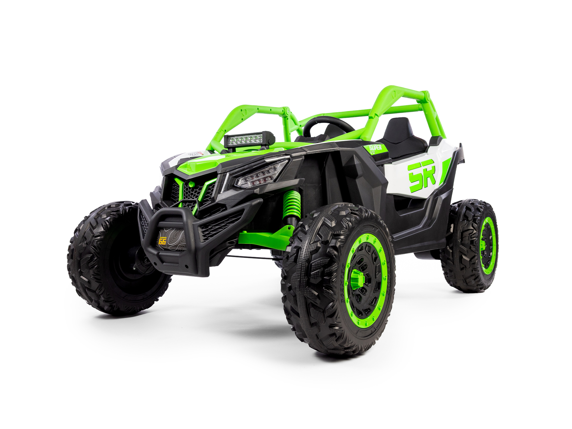 Mamido Mamido Elektrické autíčko Buggy Bumper 66 zelené | 24V | 4x200W | EVA | LED | 2