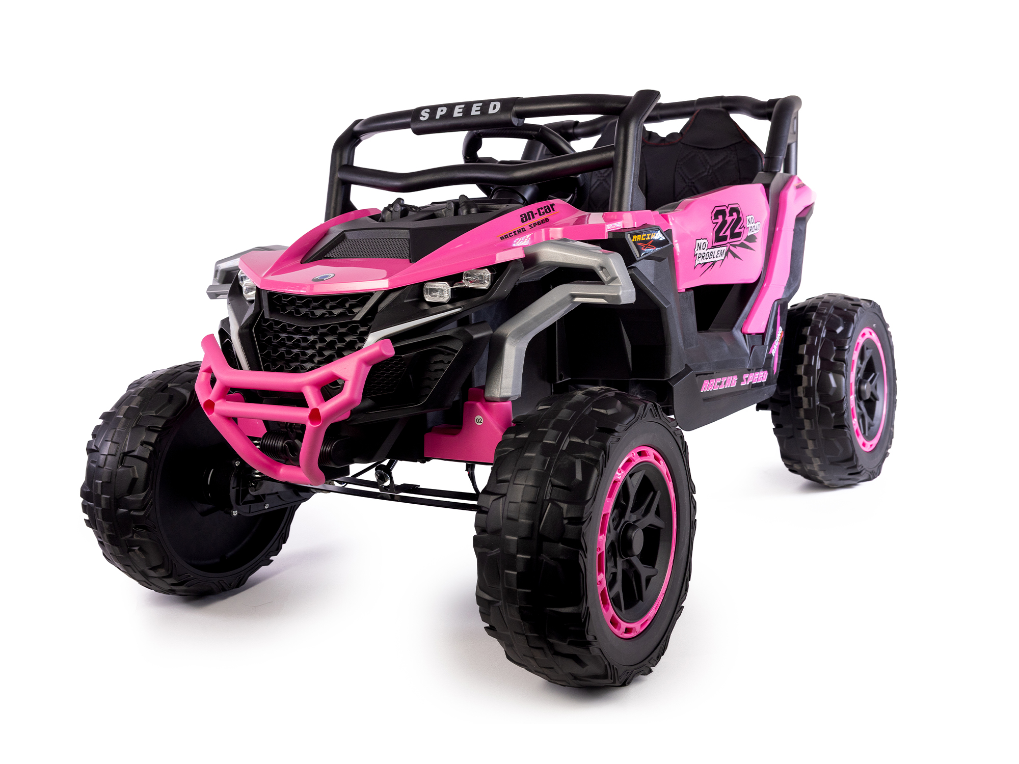 Mamido Mamido Elektrické autíčko Buggy Racing Speed 22 růžové | 4x4 | 12V10Ah | 180W | EVA | LED | 2