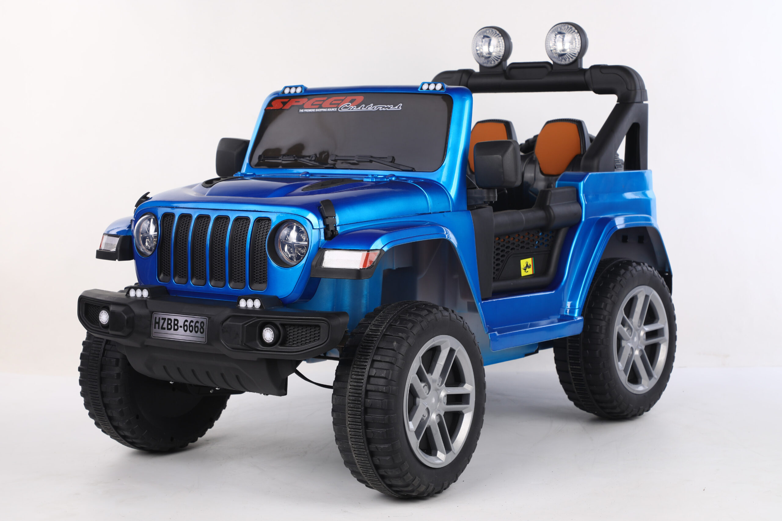 Mamido Mamido Elektrické autíčko SPEED 2.0 - 4x4 modré | 180W | EVA | LED | 2