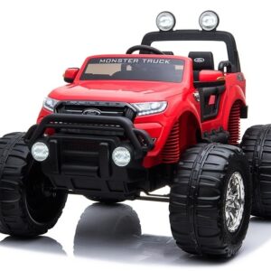 mamido Elektrické autíčko Ford Ranger Monster 4x4 LCD MP4 červené