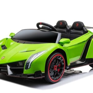 mamido Elektrické autíčko Lamborghini Venno LCD MP4 4x4 zelené