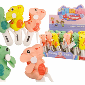 mamido Ruční mini větráček Dino pro děti 3 barvy