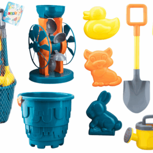 mamido Sada hraček na písek kyblík mlýnek lopatky formičky tyrkysová