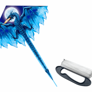 mamido Velký drak s dlouhým ocasem 170 cm x 130 cm modrý