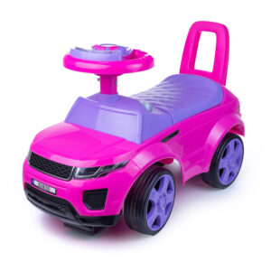 Mamido Mamido Dětské odrážedlo auto Range Rover styl růžové Gumová kola