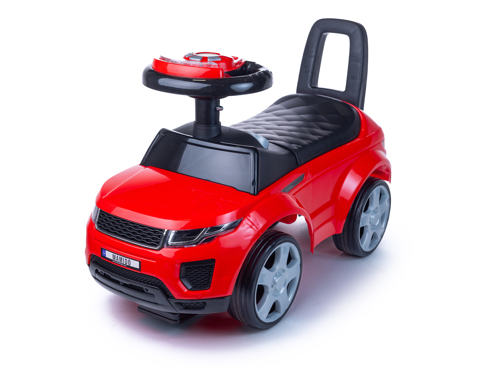 Mamido Mamido Dětské odrážedlo auto Range Rover style červené Gumová kola