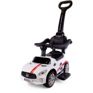 Mamido Mamido Dětské odrážedlo s vodící tyčí MT270 | 3v1 se zvukovými efekty bílé