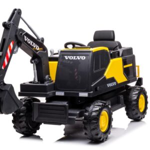 Mamido Mamido Dětský elektrický bagr Volvo DK-VE888 žlutý 12V14Ah + 2 bazénky