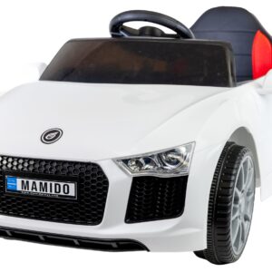 Mamido Mamido Elektrické autíčko Fast Wing eko-kůže bílé