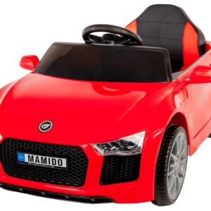 Mamido Mamido Elektrické autíčko Fast Wing eko-kůže červené