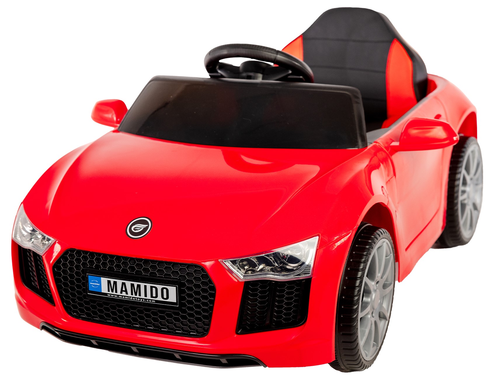 Mamido Mamido Elektrické autíčko Fast Wing eko-kůže červené