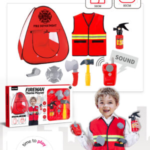Mamido Mamido Hasičský stan s kostýmem a doplňky 8 ks