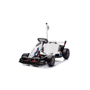 mamido Dětská elektrická motokára BMW Gokart s funkcí driftu bílá