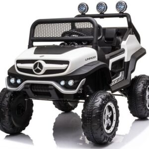 mamido Dětské elektrické autíčko Mercedes-Benz Unimog S 4x4 bílé