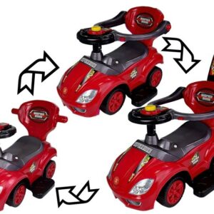 mamido Dětské odrážedlo 3v1 Mega Car červené