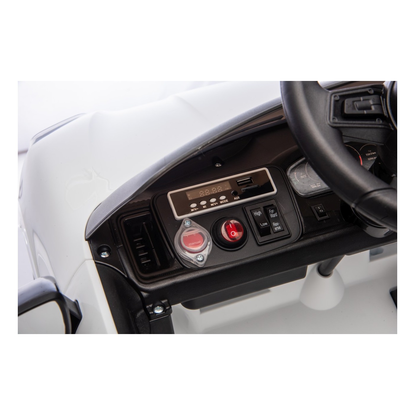 Elektrické autíčko Porsche Cayenne bílé - Obrázek 2