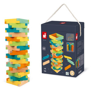 Dřevěná stavebnice s předlohami - 60 ks