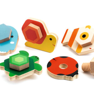 Dřevěné šroubování - zvířata