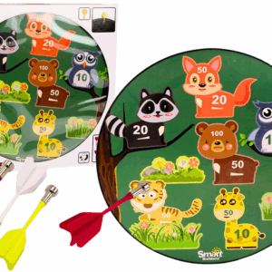 Magnetická šipková hra Zvířátka zelená