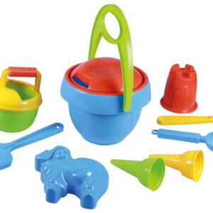 Sada na písek s modrým kyblíkem - 10 ks