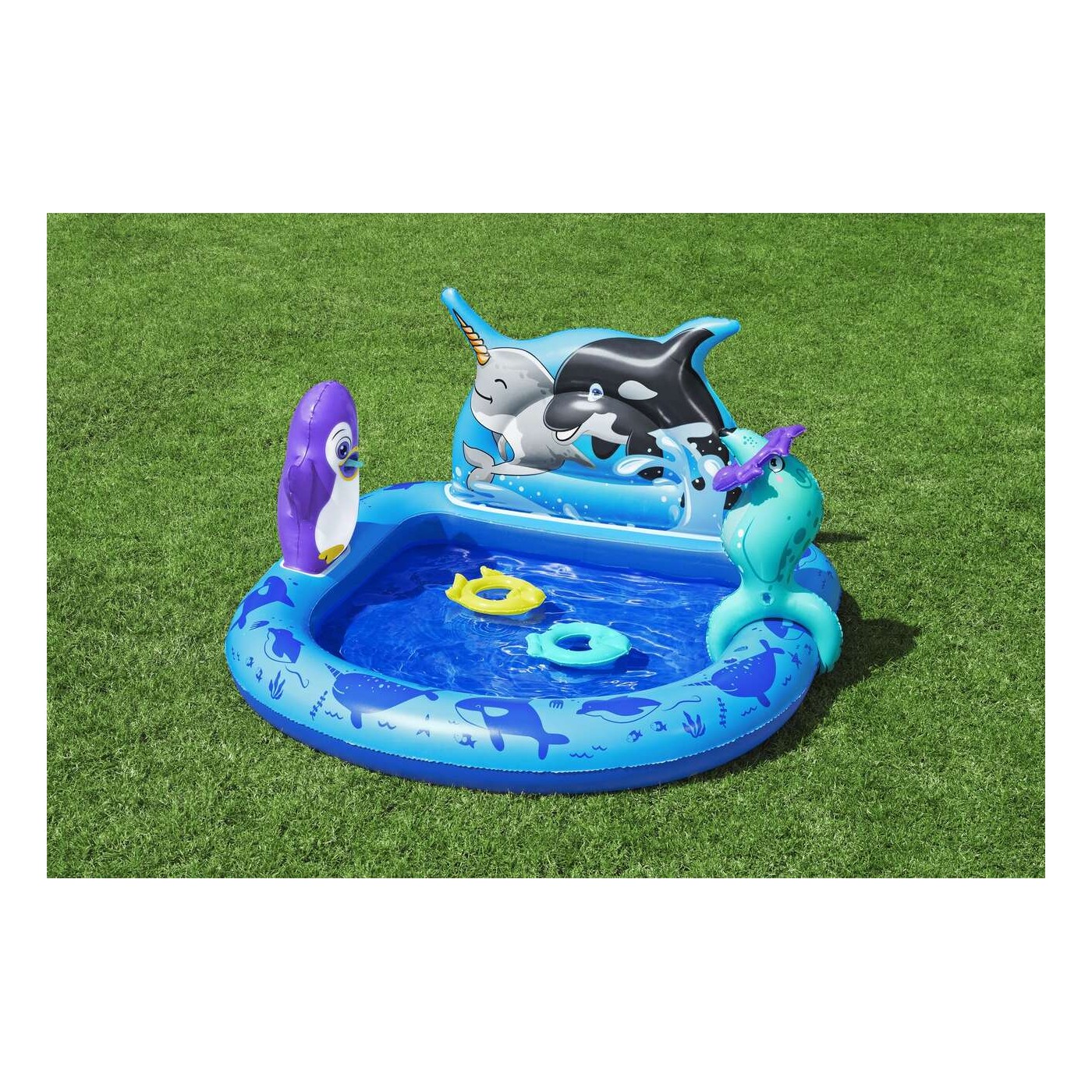 Bestway Nafukovací vodní hřiště Bestway 134x131x73 cm moře - Obrázek 2