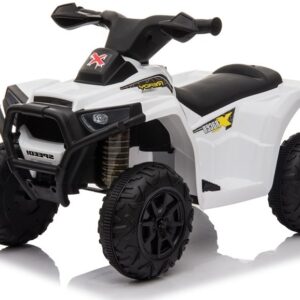 Dětská elektrická čtyřkolka X Racer bílá