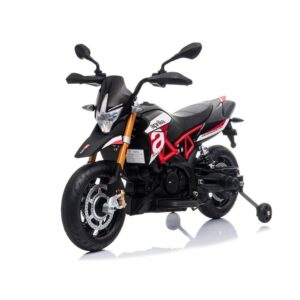 Dětská elektrická motorka Aprilia  černo-červená