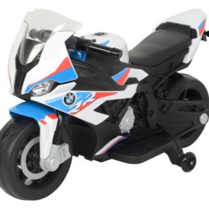 Dětská elektrická motorka BMW S1000RR bílo-modrá