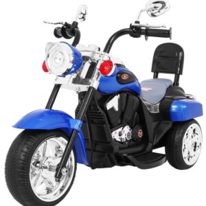 Dětská elektrická motorka Chopper modrá