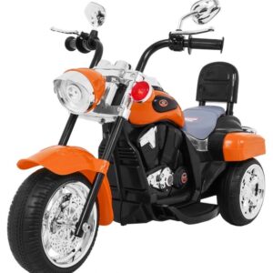 Dětská elektrická motorka Chopper oranžová