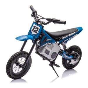 Dětská elektrická motorka Cross 350W 36V modrá