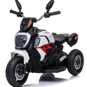 Dětská elektrická motorka Fast Tourist bílá