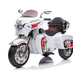 Dětská elektrická motorka Goldwing bílá