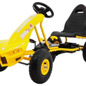 Dětská šlapací motokára Champion žlutá